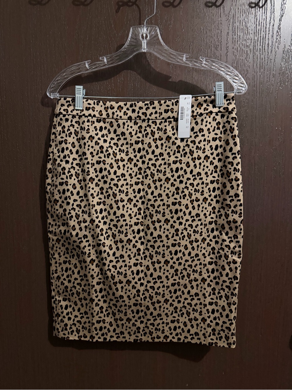 J. Crew Leopard Print Pencil Skirt - Tan and Black Size 6P